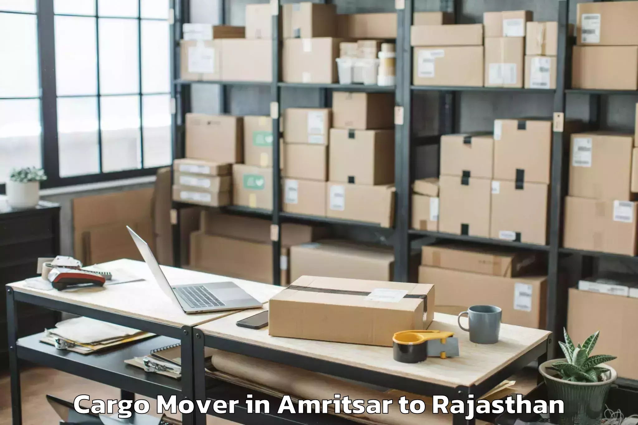 Easy Amritsar to Sangam University Bhilwara Cargo Mover Booking